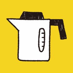 kitchenware hot water bottle doodle drawing N8