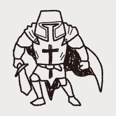 knight doodle N55