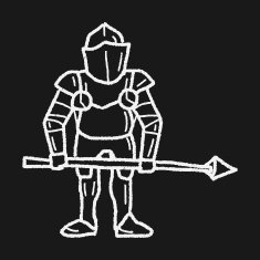 knight doodle N68