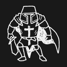 knight doodle N69
