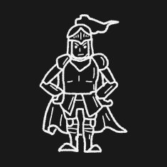 knight doodle N70