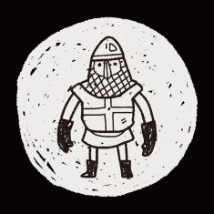knight doodle N80