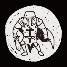 knight doodle N83