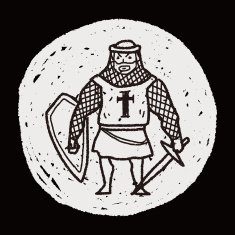 knight doodle N87