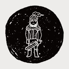knight doodle N92