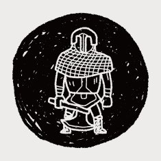 knight doodle N95