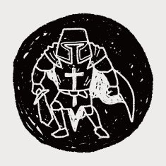 knight doodle N97