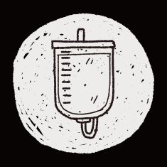 medical drip doodle drawing N10