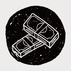 money bill doodle drawing N11