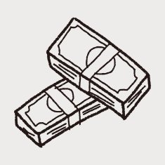 money bill doodle drawing N12
