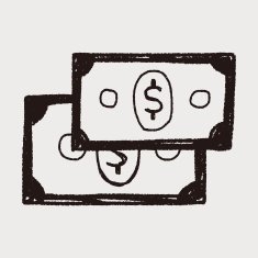 money bill doodle drawing N13