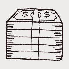 money bill doodle drawing N14