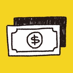 money bill doodle drawing N15