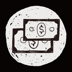 money bill doodle drawing N20
