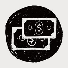 money bill doodle drawing N22