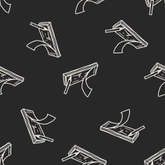 money check doodle drawing seamless pattern background N2
