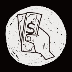 money doodle drawing N15