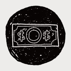 money doodle drawing N16