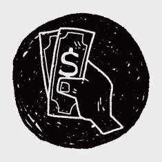 money doodle drawing N17
