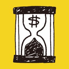money hourglass doodle N4