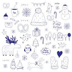 Vector Christmas and New Year illustration