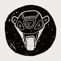 motorcycle doodle N36