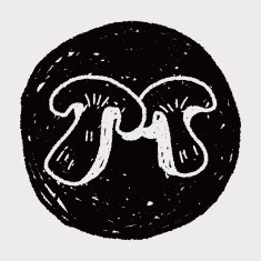 mushroom doodle N16