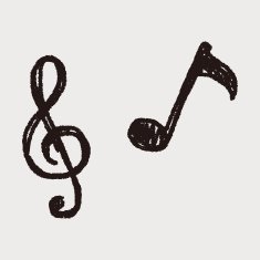music note doodle drawing N33