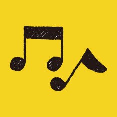 music note doodle drawing N35