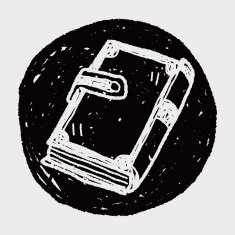 old book doodle N12