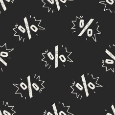 percentage doodle seamless pattern background