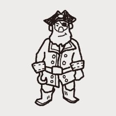 pirate doodle N10