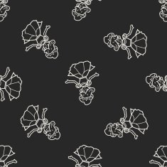 princess doodle seamless pattern background N16