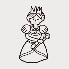 queen doodle N26