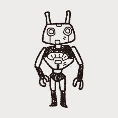 robot doodle N368