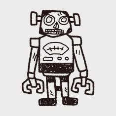 robot doodle N369