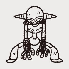robot doodle N371
