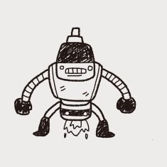robot doodle N372