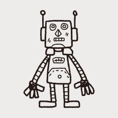 robot doodle N373