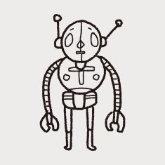 robot doodle N377
