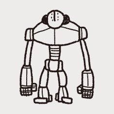 robot doodle N378