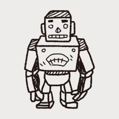 robot doodle N379