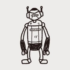 robot doodle N381