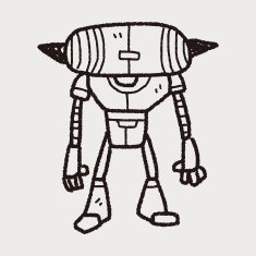 robot doodle N382