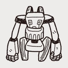 robot doodle N383