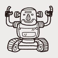 robot doodle N384