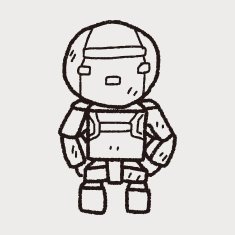 robot doodle N387