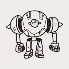 robot doodle N389