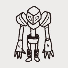 robot doodle N390