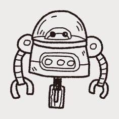 robot doodle N394